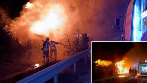 Hatay-da-feci-kaza-Bariyerlere-arp-p-devrilen-TIR-alev-ald-2