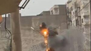 Mardin’de elektrik panosundaki patlama ve yangın kamerada